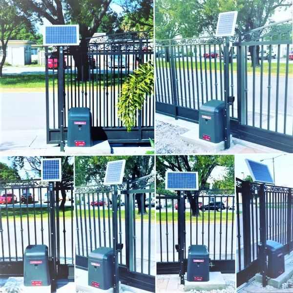 solar gate openers are available at gate motors unlimited residential and commercial properties.  